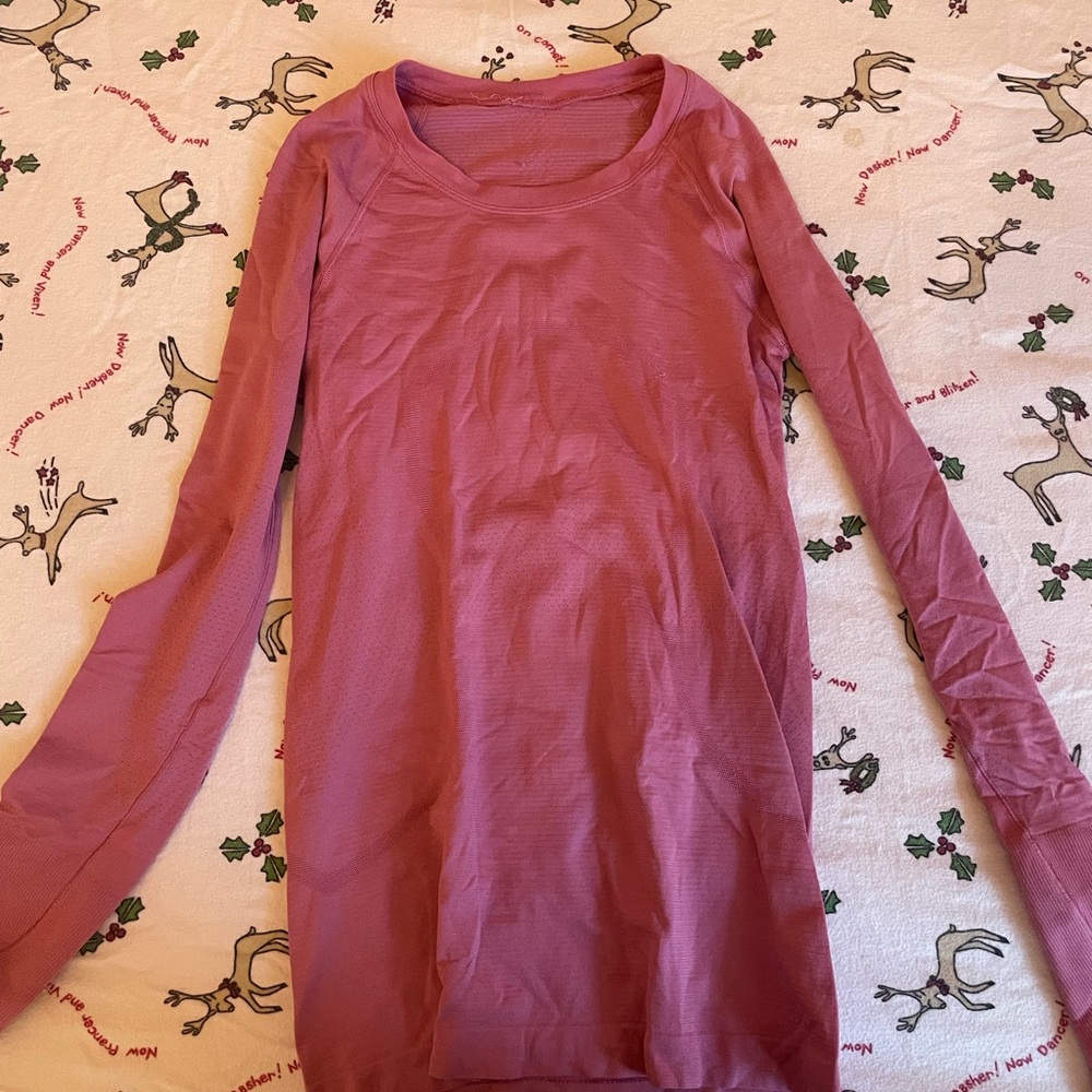 Raspberry Lululemon Regular Lenth Long Sleeve Swi… - image 1